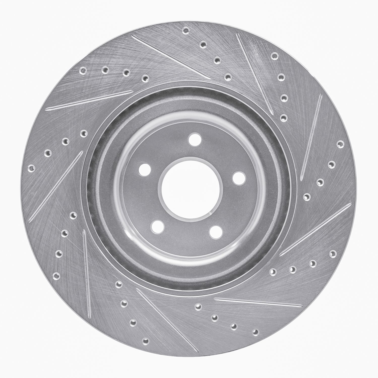 Drilled/Slotted Brake Rotor [Silver], 2016-2018