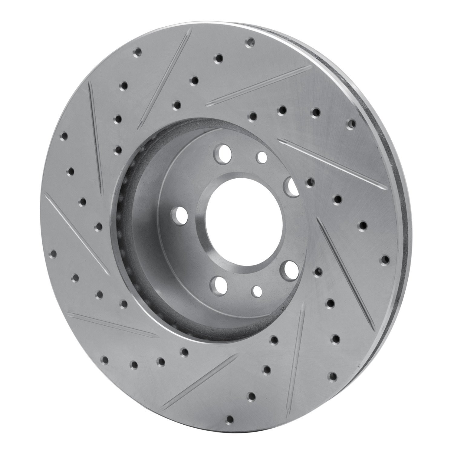 631-56016R Drilled/Slotted Brake Rotor [Silver], 1998-2002 Ford/Lincoln/Mercury/Mazda, Position: Front Right