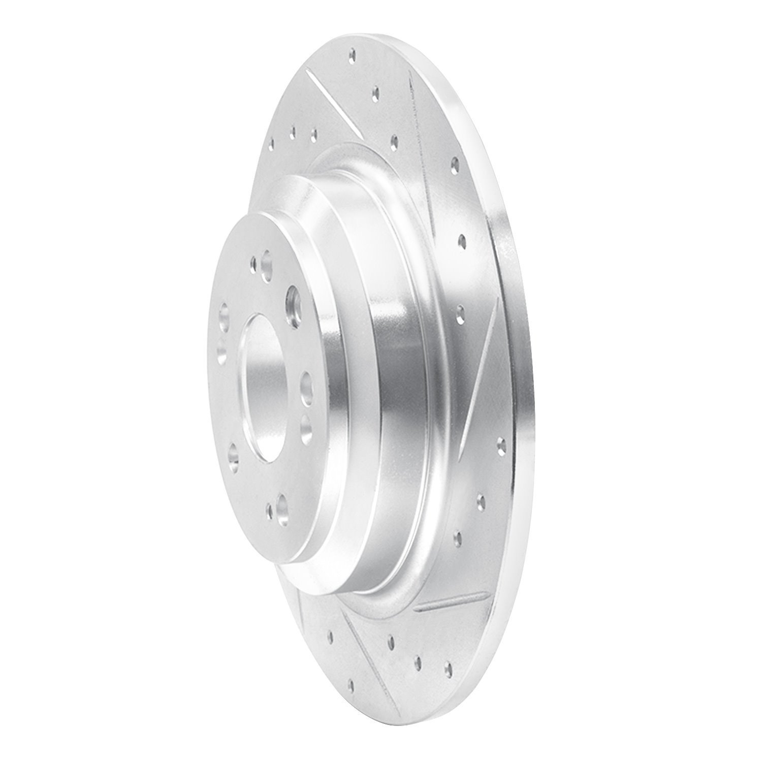 631-58023R Drilled/Slotted Brake Rotor [Silver], 2009-2014 Acura/Honda, Position: Rear Right