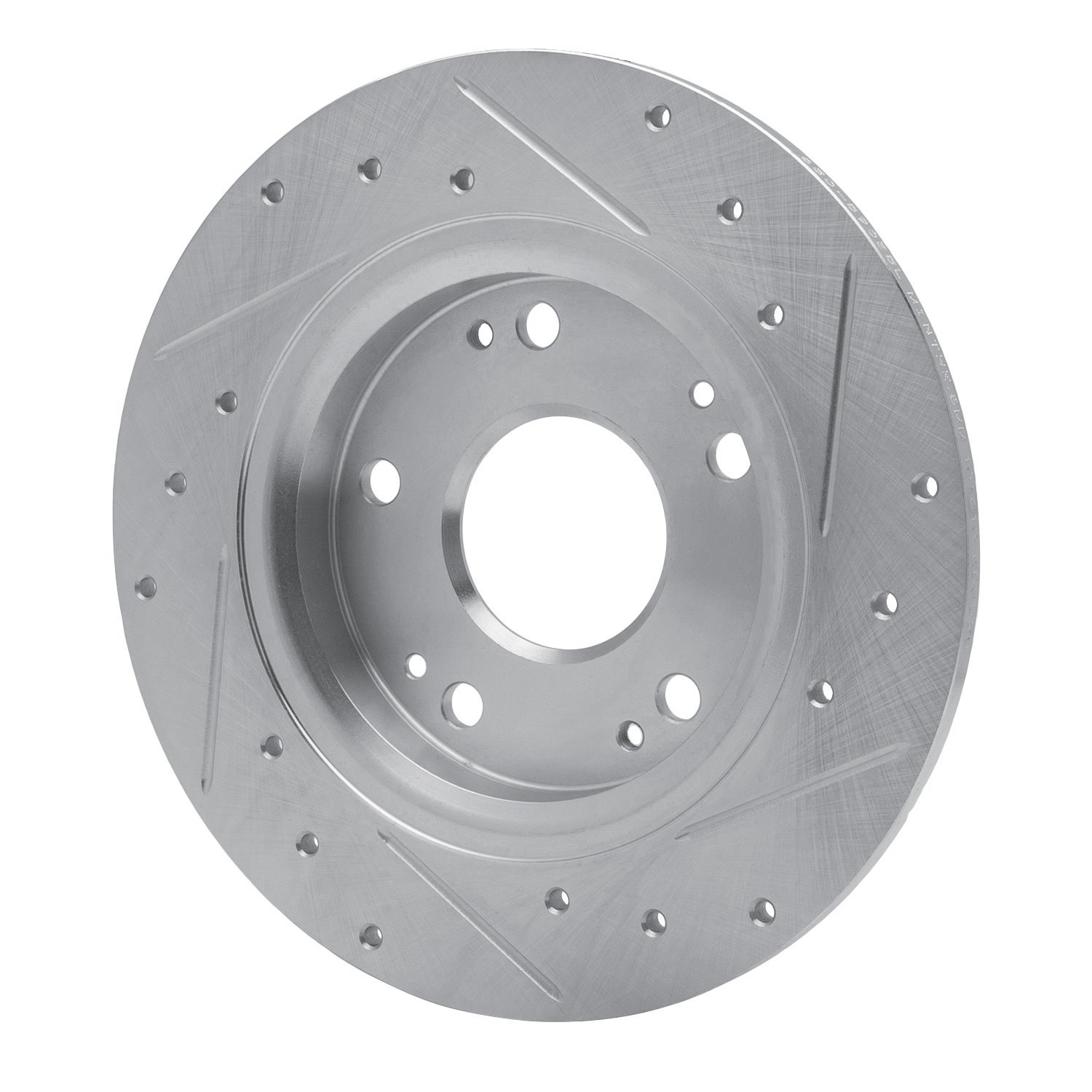 631-59035L Drilled/Slotted Brake Rotor [Silver], 2011-2015 Acura/Honda, Position: Rear Left