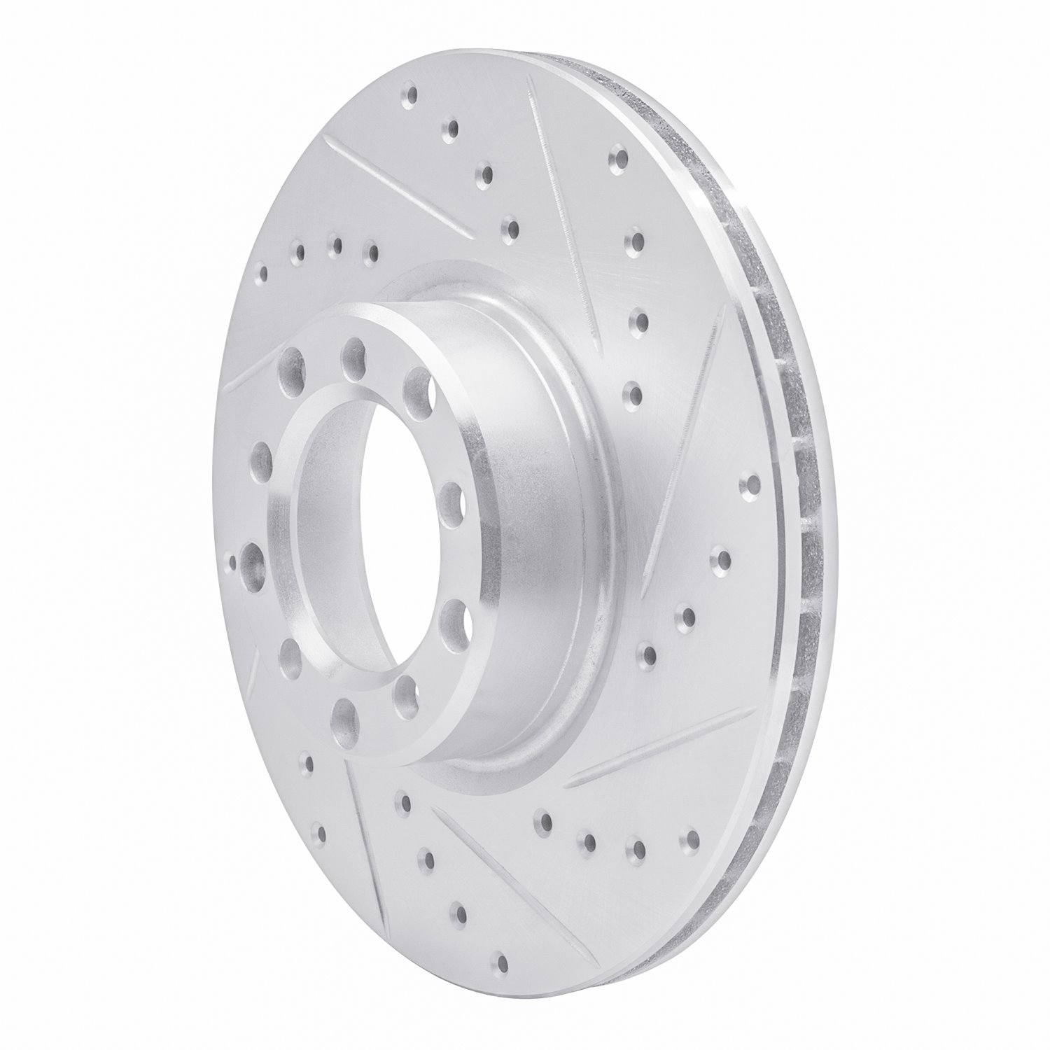 631-63007R Drilled/Slotted Brake Rotor [Silver], 1982-1985 Mercedes-Benz, Position: Front Right