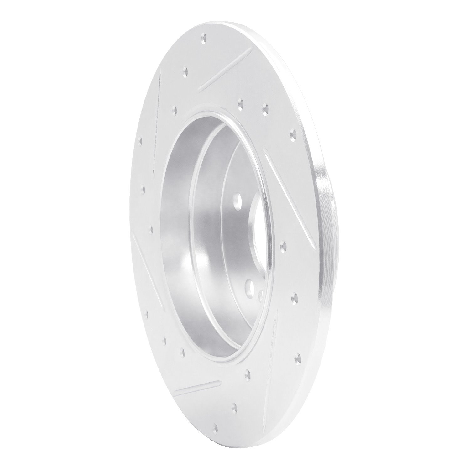631-63032R Drilled/Slotted Brake Rotor [Silver], 1994-2011 Mercedes-Benz, Position: Rear Right