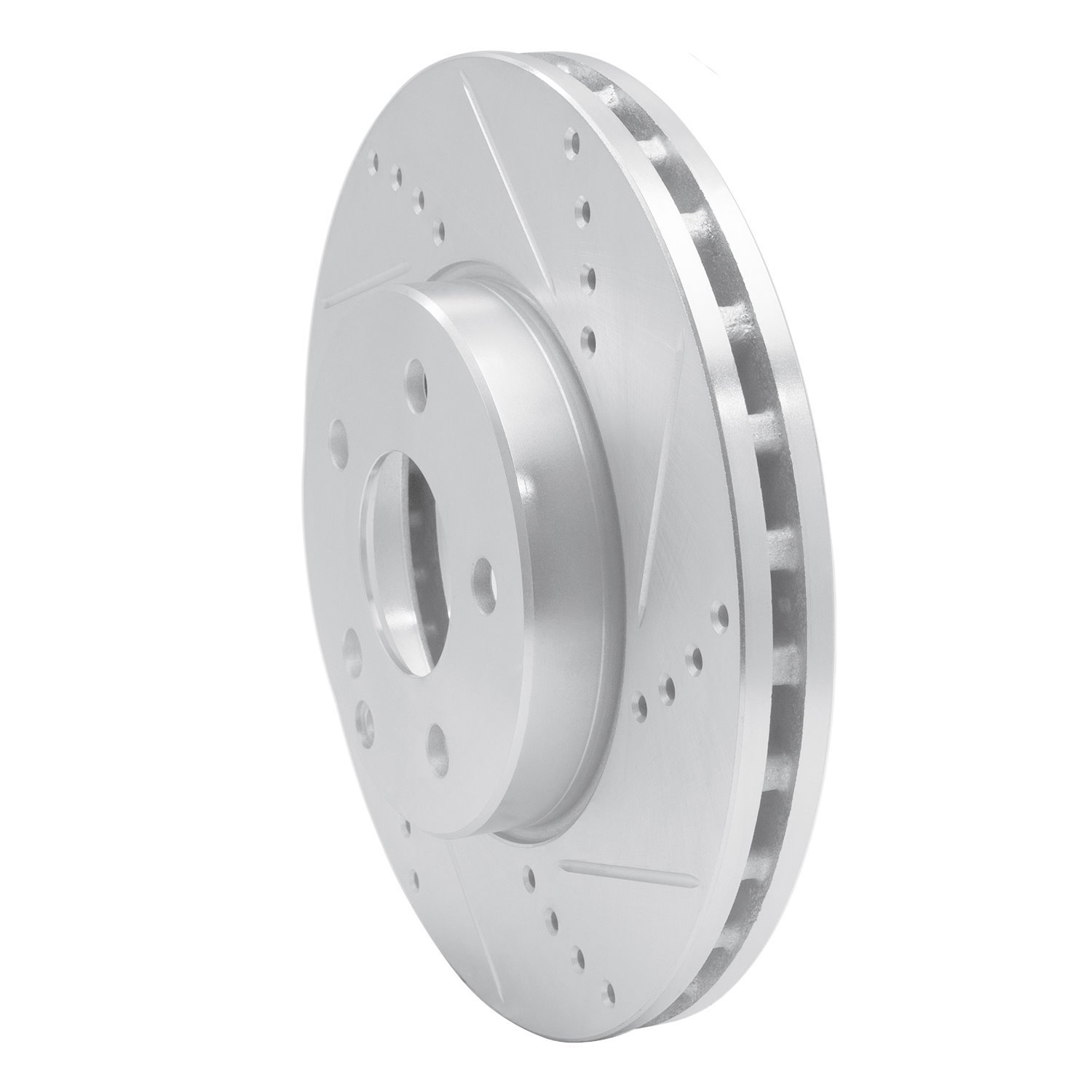Drilled/Slotted Brake Rotor [Silver], 2003-2009 Mercedes-Benz