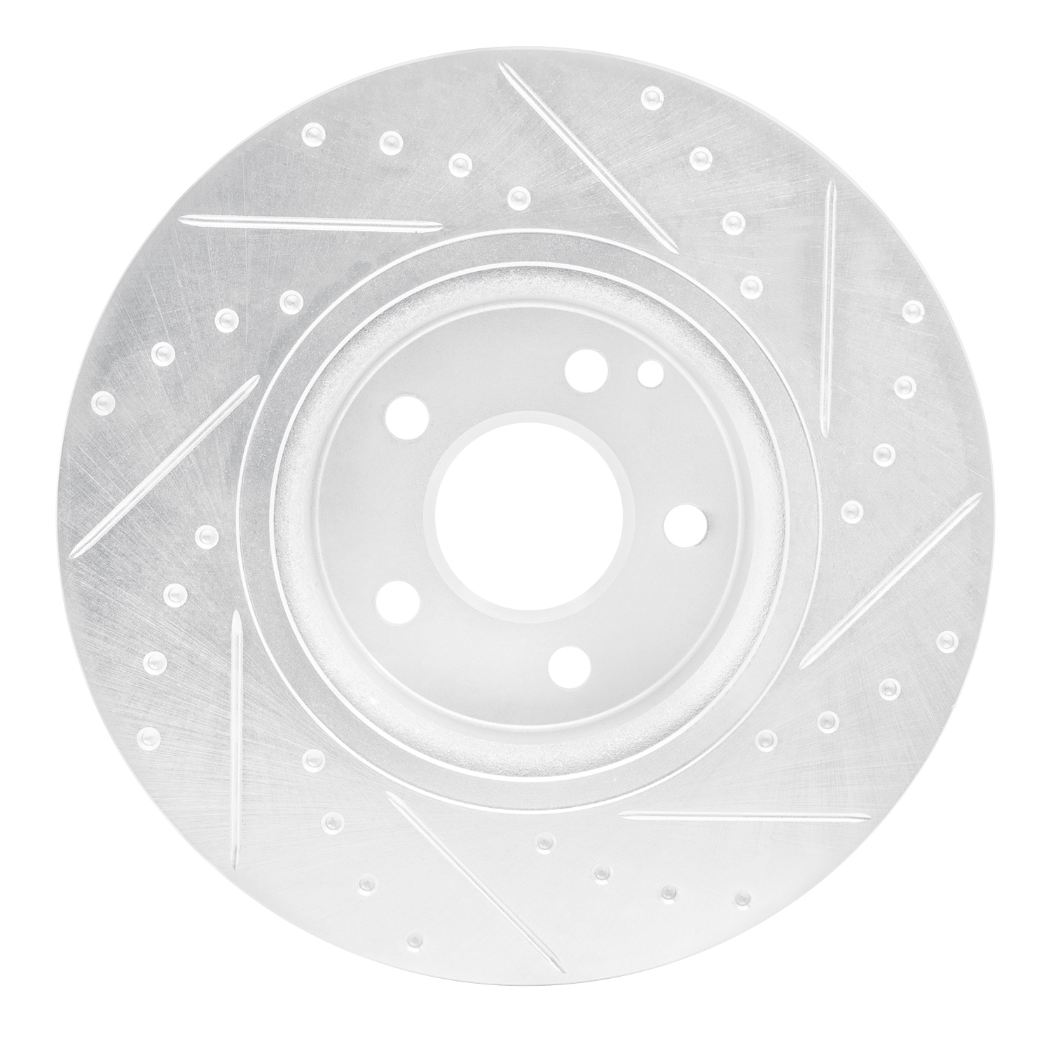 Drilled/Slotted Brake Rotor [Silver], 2003-2006 Mercedes-Benz
