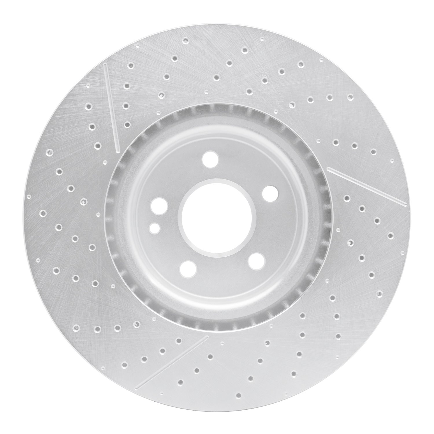 Drilled/Slotted Brake Rotor [Silver], 2014-2019 Mercedes-Benz