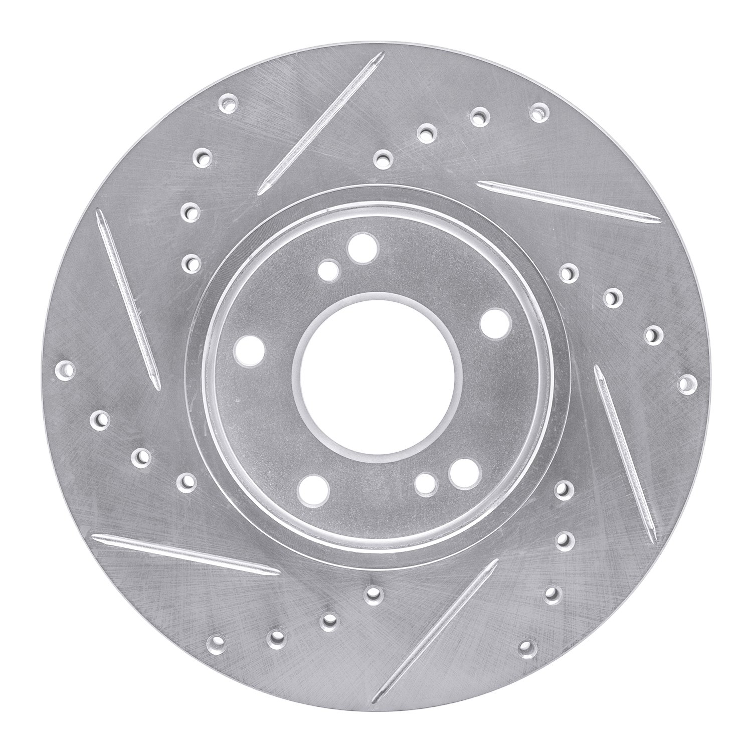 Drilled/Slotted Brake Rotor [Silver], 1989-1999 Infiniti/Nissan