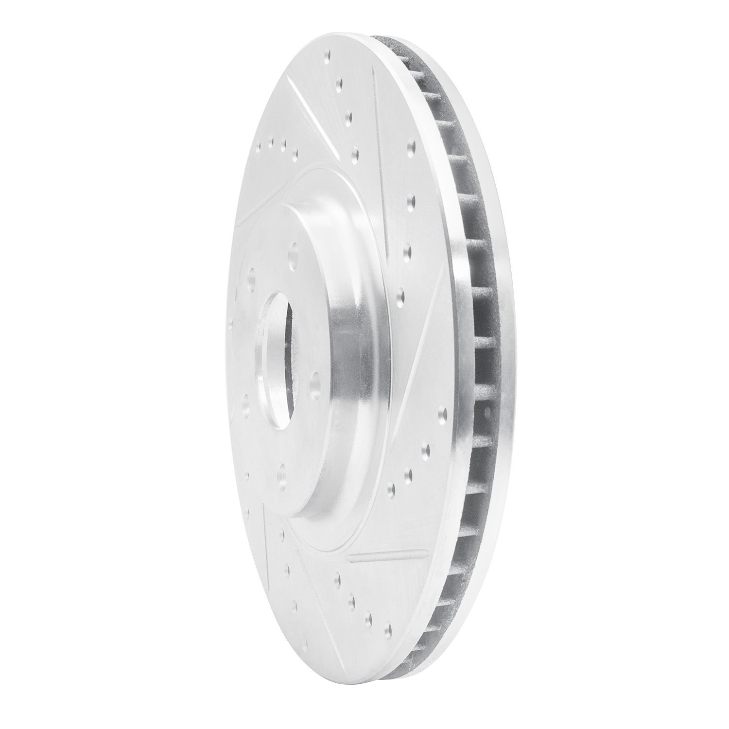 631-67051R Drilled/Slotted Brake Rotor [Silver], 2003-2005 Infiniti/Nissan, Position: Front Right