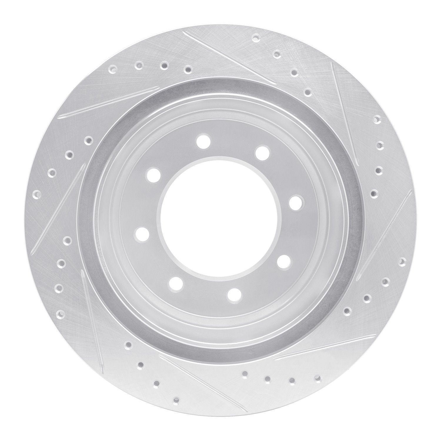 Drilled/Slotted Brake Rotor [Silver], 2012-2021 Infiniti/Nissan