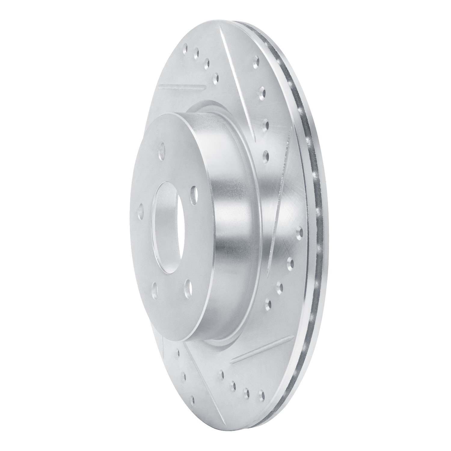 631-68019R Drilled/Slotted Brake Rotor [Silver], Fits Select Infiniti/Nissan, Position: Rear Right