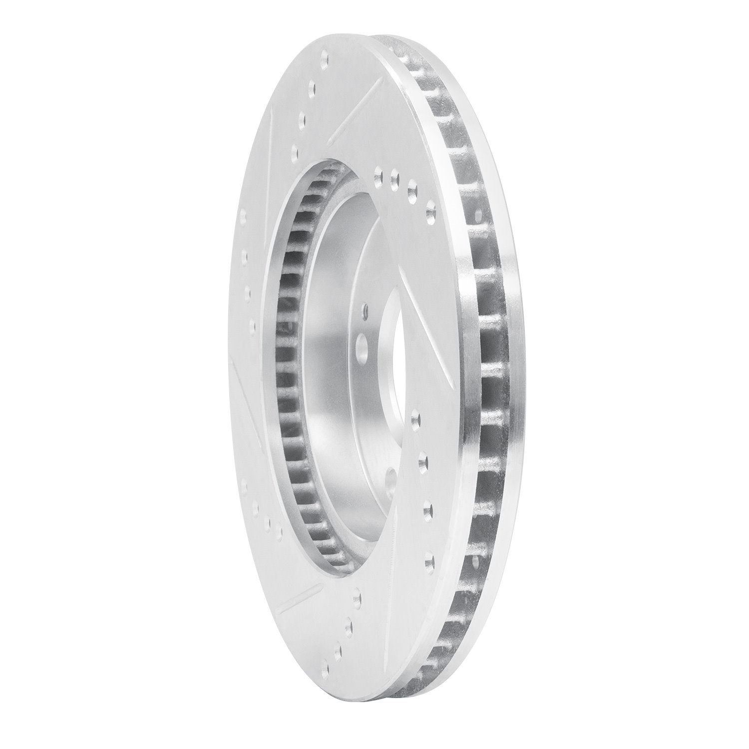631-72034R Drilled/Slotted Brake Rotor [Silver], 2000-2012 Multiple Makes/Models, Position: Front Right
