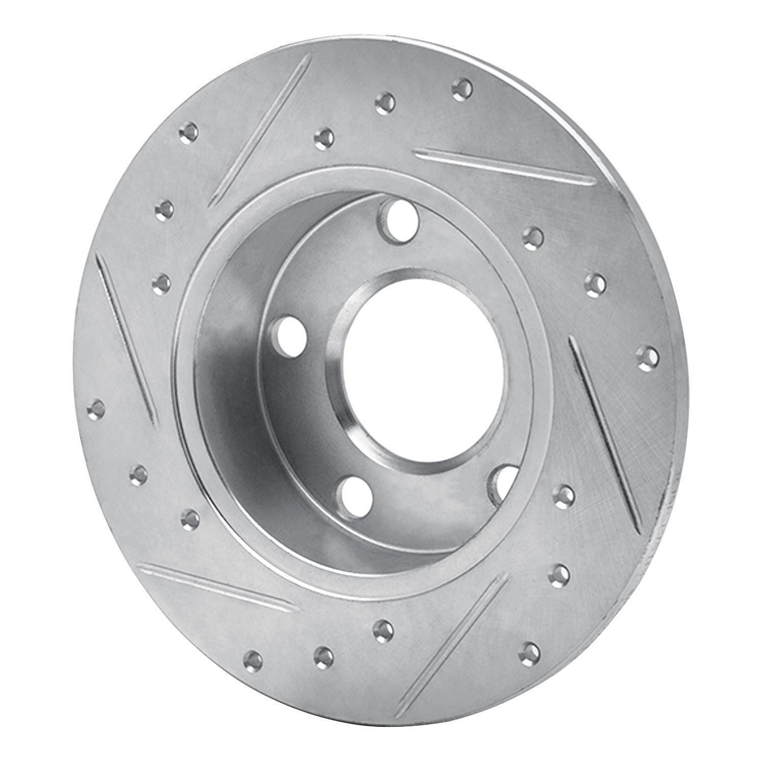 631-73018R Drilled/Slotted Brake Rotor [Silver], 1998-2001 Audi/Volkswagen, Position: Rear Right