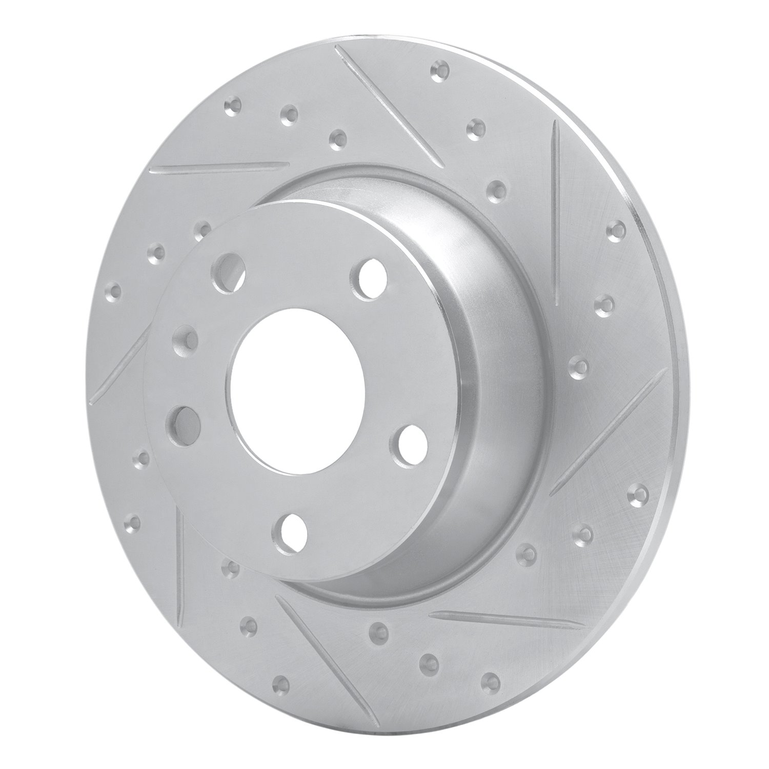 631-73053R Drilled/Slotted Brake Rotor [Silver], 2008-2015 Audi/Volkswagen, Position: Rear Right