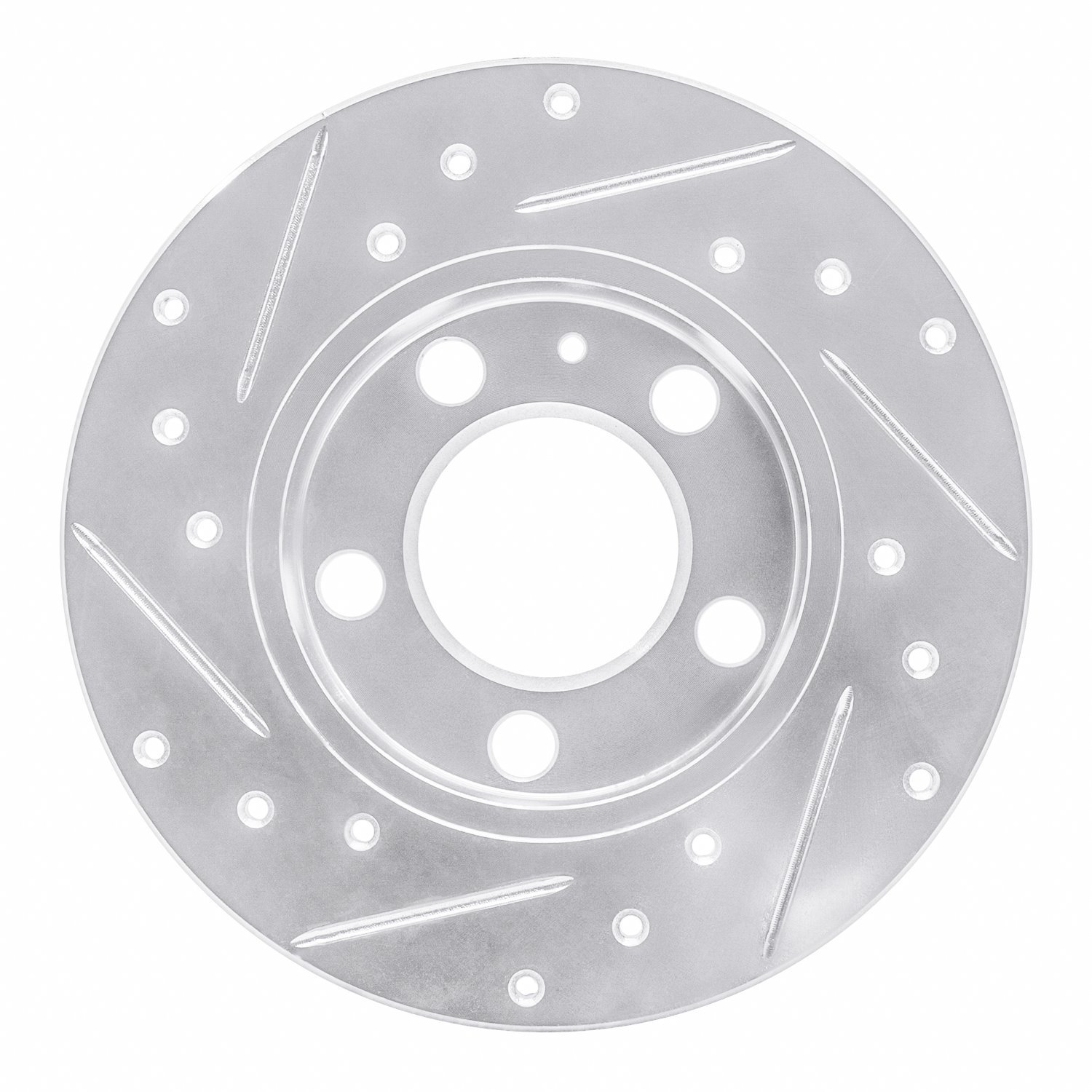 631-74019R Drilled/Slotted Brake Rotor [Silver], 1998-2020 Multiple Makes/Models, Position: Rear Right