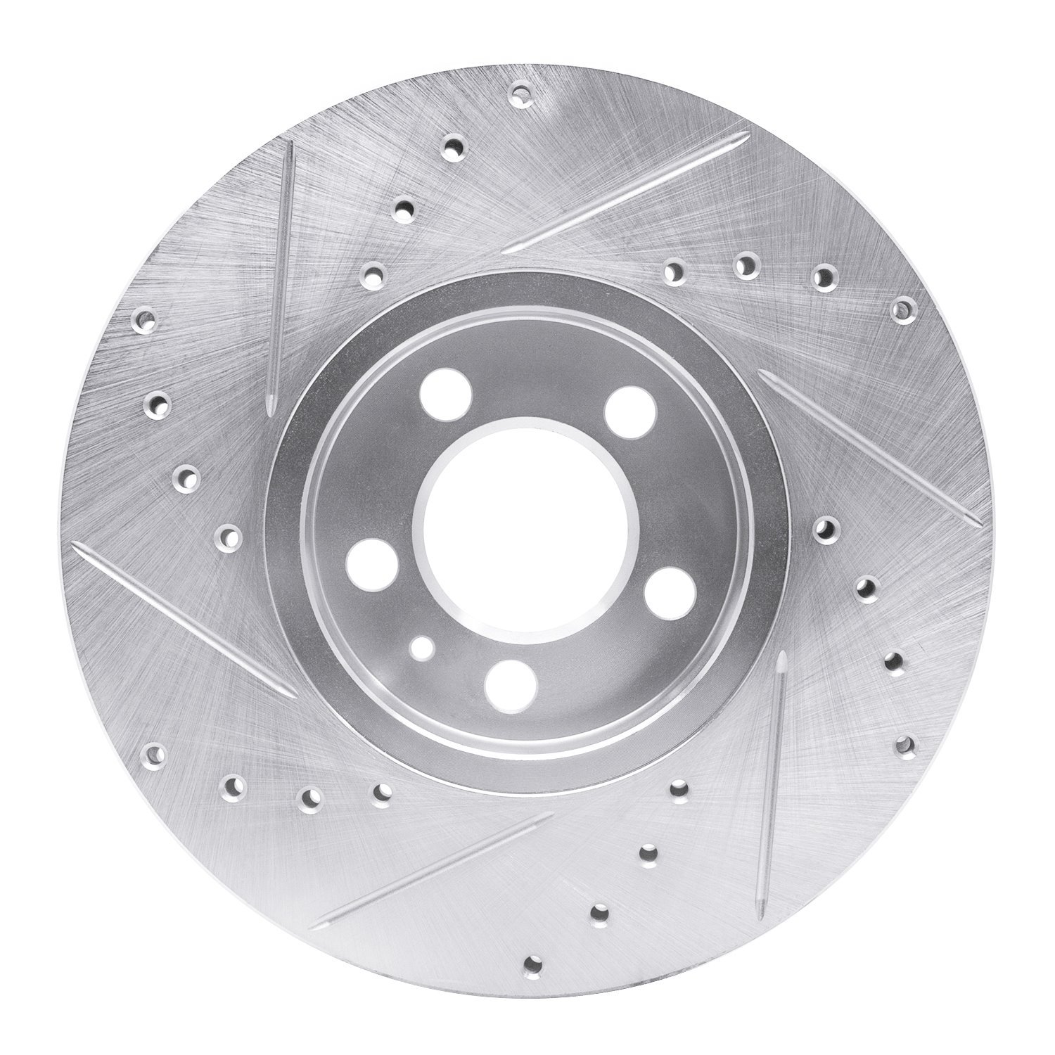 631-74020R Drilled/Slotted Brake Rotor [Silver], 1998-2018 Audi/Volkswagen, Position: Front Right