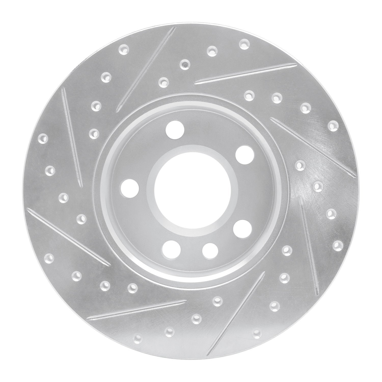 631-74042R Drilled/Slotted Brake Rotor [Silver], 1996-2000 Audi/Volkswagen, Position: Front Right