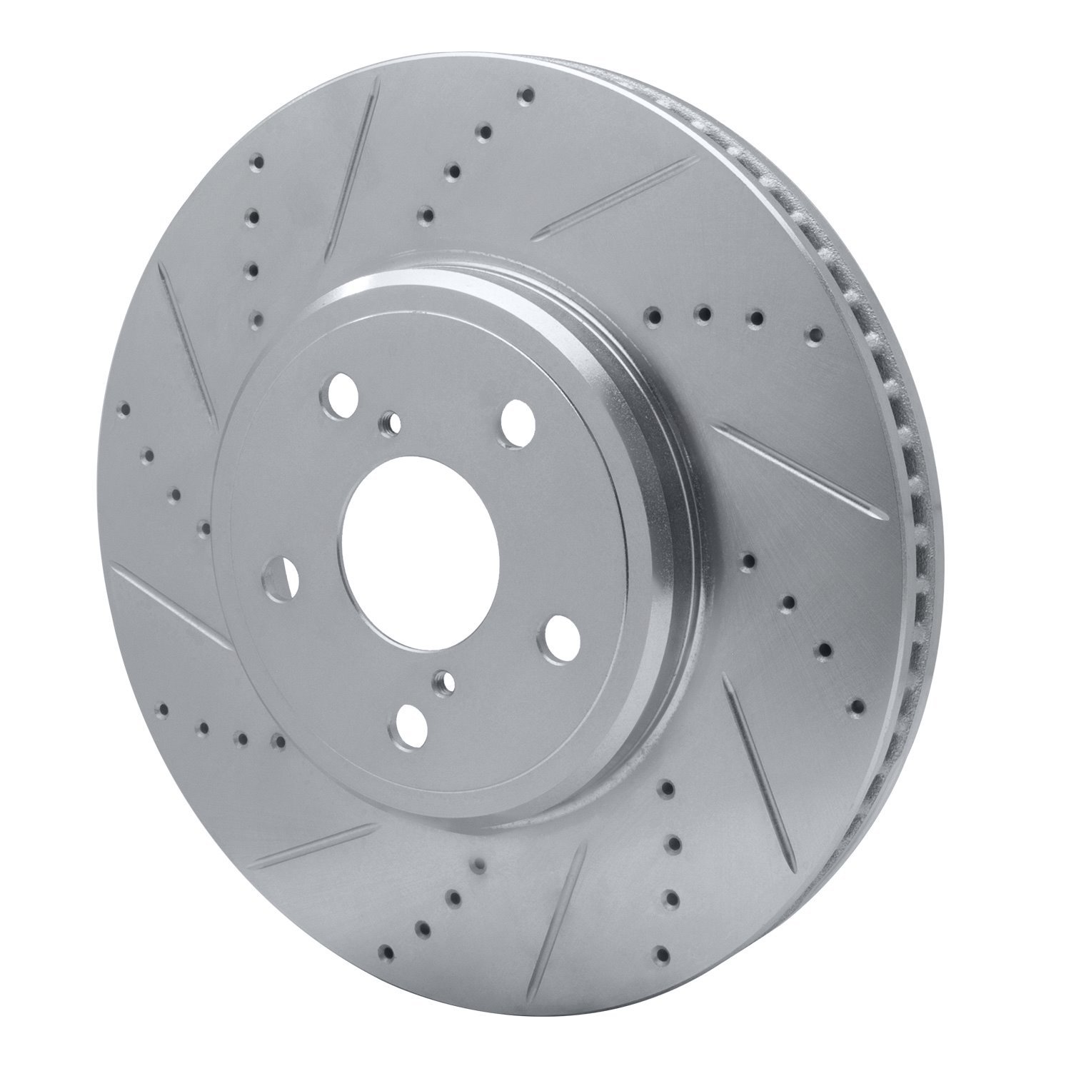 631-75009L Drilled/Slotted Brake Rotor [Silver], 2001-2006 Lexus/Toyota/Scion, Position: Front Left