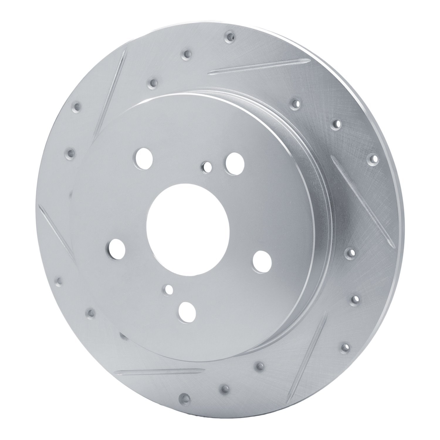 631-75041L Drilled/Slotted Brake Rotor [Silver], Fits Select Lexus/Toyota/Scion, Position: Rear Left