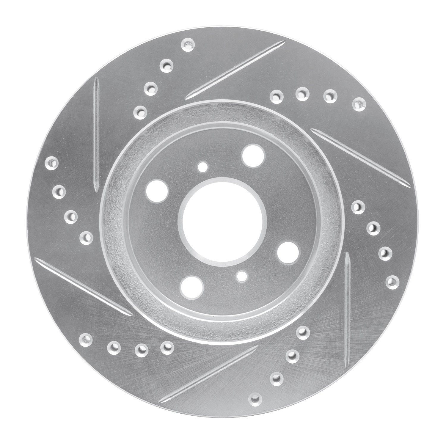631-76074R Drilled/Slotted Brake Rotor [Silver], 2001-2003 Lexus/Toyota/Scion, Position: Front Right