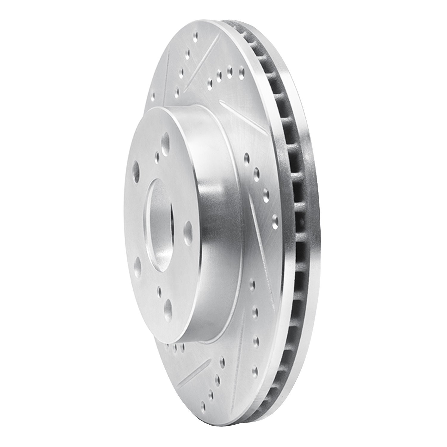 631-76111L Drilled/Slotted Brake Rotor [Silver], 1991-1996 Lexus/Toyota/Scion, Position: Front Left