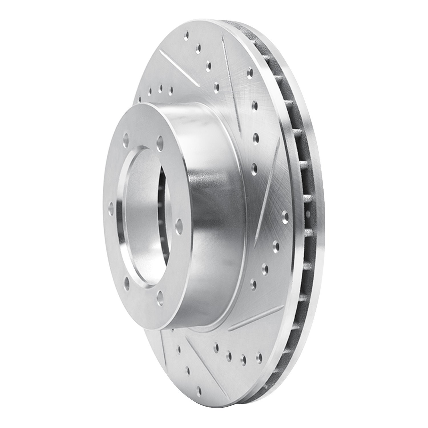 Drilled/Slotted Brake Rotor [Silver], 1991-1998 Lexus/Toyota/Scion