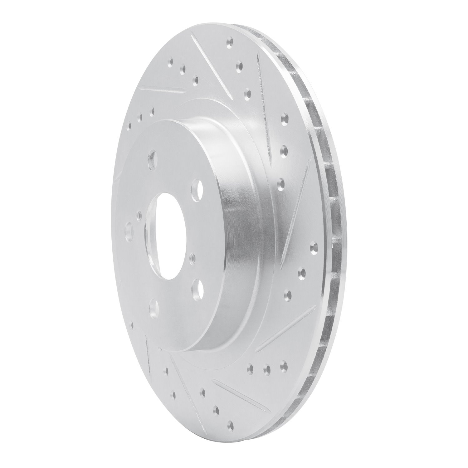 631-76122R Drilled/Slotted Brake Rotor [Silver], 1996-2003 Lexus/Toyota/Scion, Position: Front Right