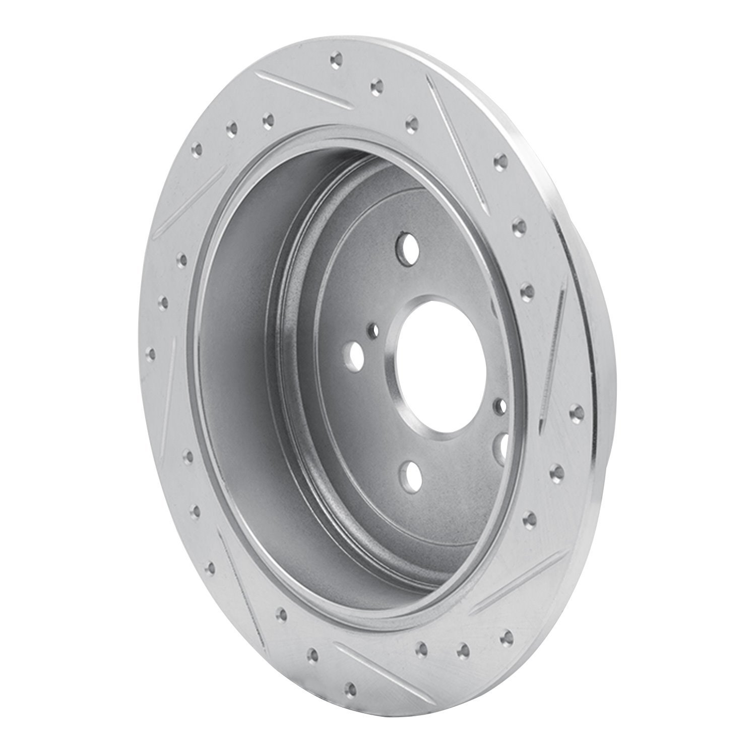 631-76141L Drilled/Slotted Brake Rotor [Silver], 2010-2020 Lexus/Toyota/Scion, Position: Rear Left