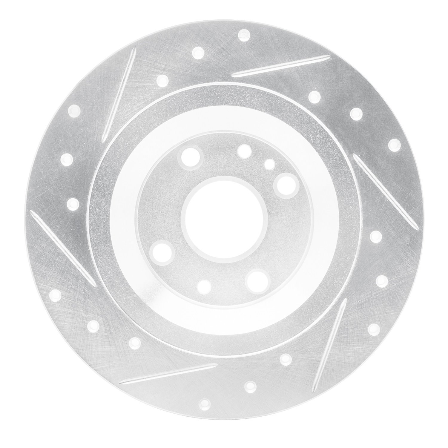 631-80037R Drilled/Slotted Brake Rotor [Silver], 2001-2005 Ford/Lincoln/Mercury/Mazda, Position: Rear Right