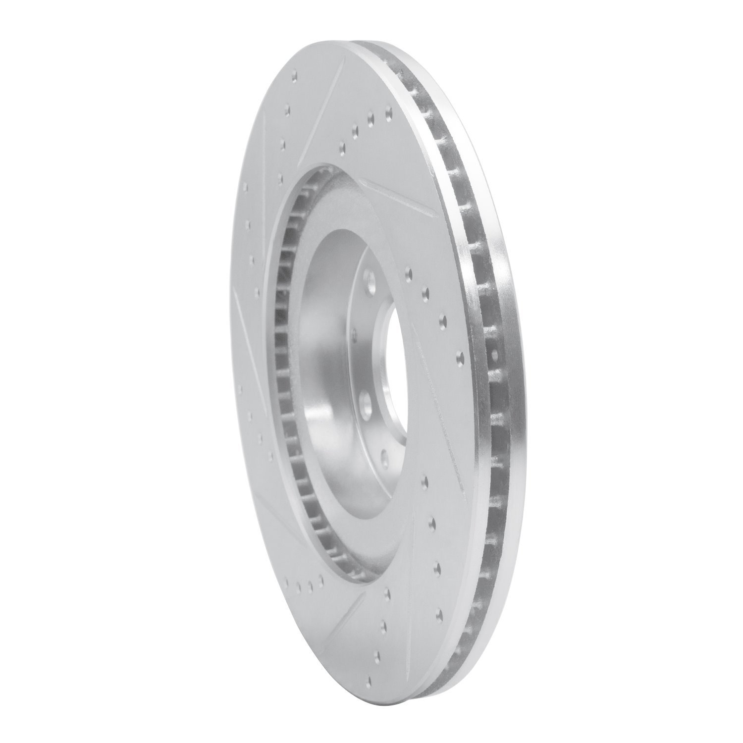 631-80043R Drilled/Slotted Brake Rotor [Silver], 2004-2011 Ford/Lincoln/Mercury/Mazda, Position: Front Right