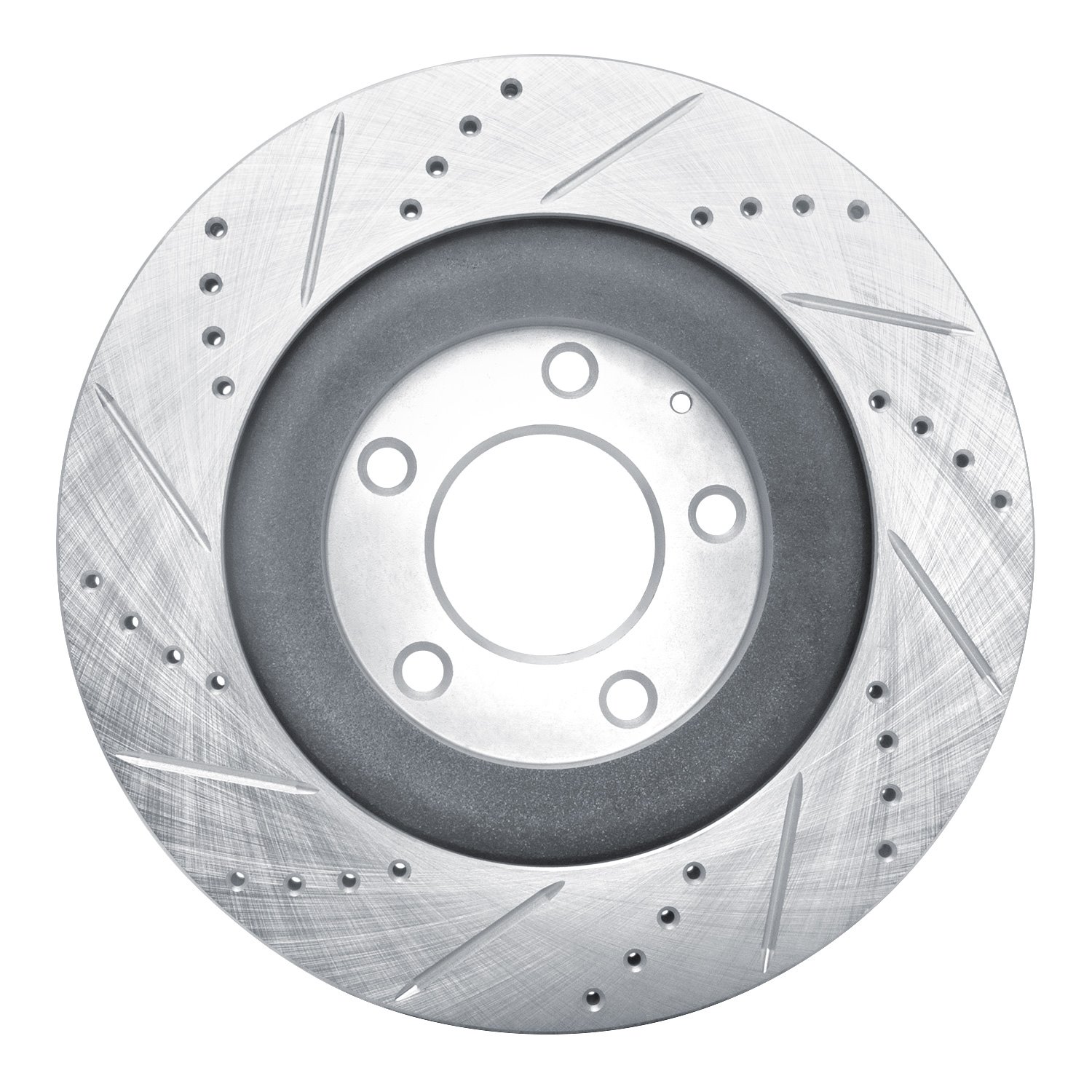 631-80044R Drilled/Slotted Brake Rotor [Silver], 2004-2011 Ford/Lincoln/Mercury/Mazda, Position: Rear Right