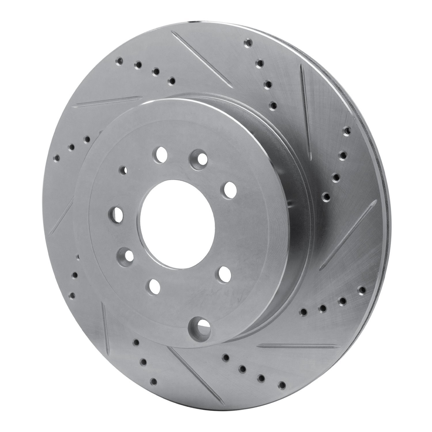 631-80068R Drilled/Slotted Brake Rotor [Silver], 2007-2015 Ford/Lincoln/Mercury/Mazda, Position: Rear Right