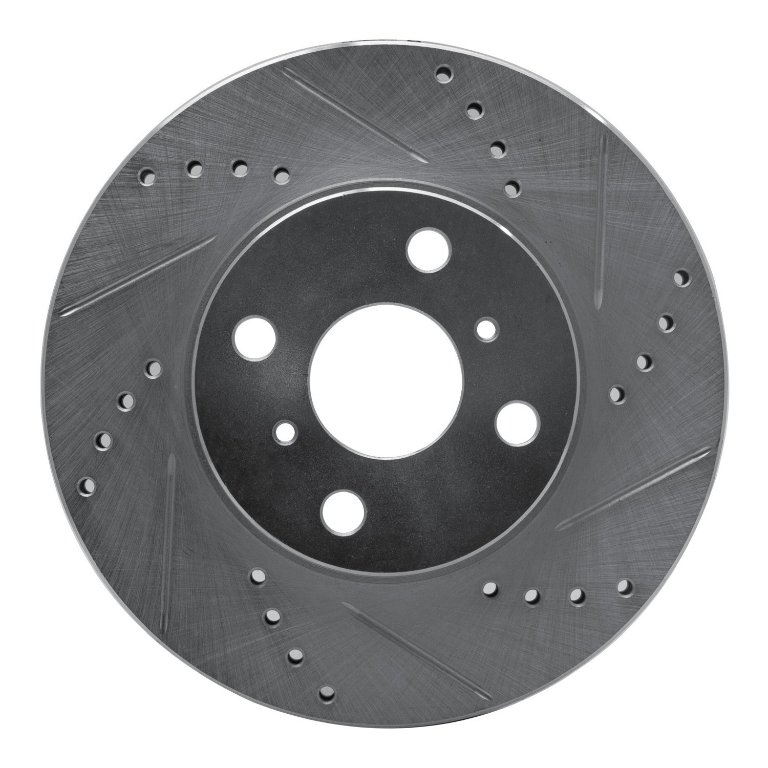631-91002R Drilled/Slotted Brake Rotor [Silver], 2004-2006 Lexus/Toyota/Scion, Position: Front Right