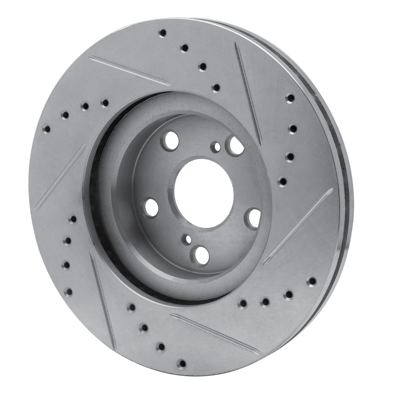631-92009L Drilled/Slotted Brake Rotor [Silver], 2009-2015 Lexus/Toyota/Scion, Position: Front Left