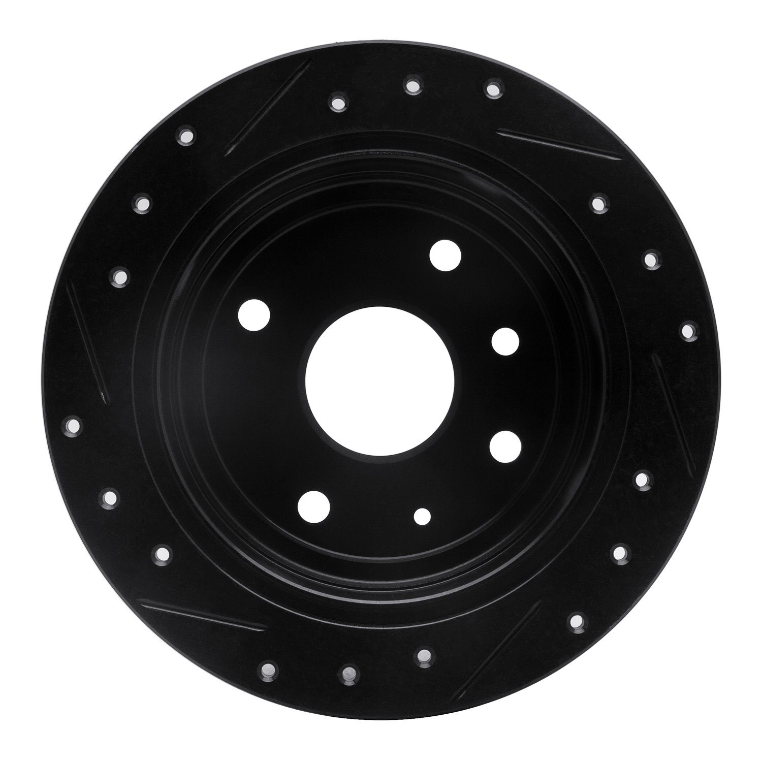 Drilled/Slotted Brake Rotor [Black], 2004-2010 Multiple Makes/Models