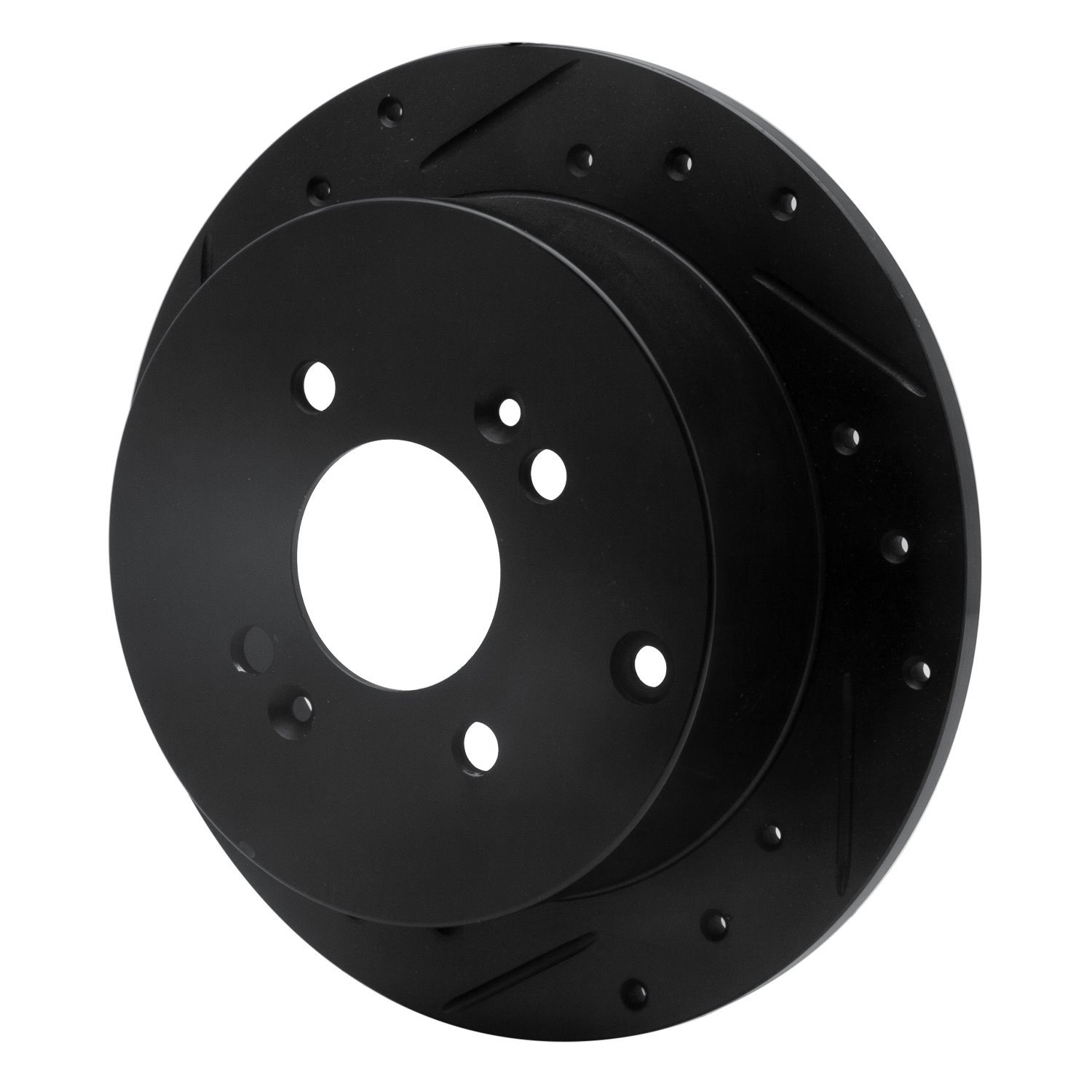Drilled/Slotted Brake Rotor [Black], 2006-2012 Multiple Makes/Models