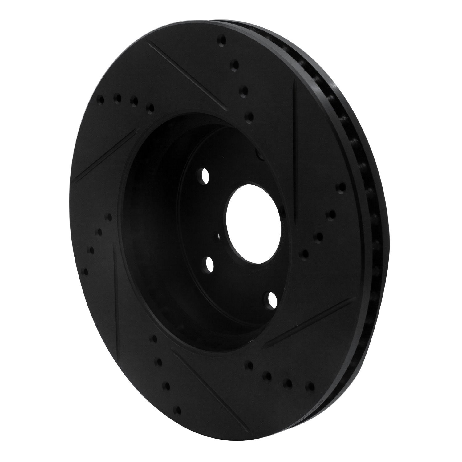 Drilled/Slotted Brake Rotor [Black], 2015-2019 Subaru