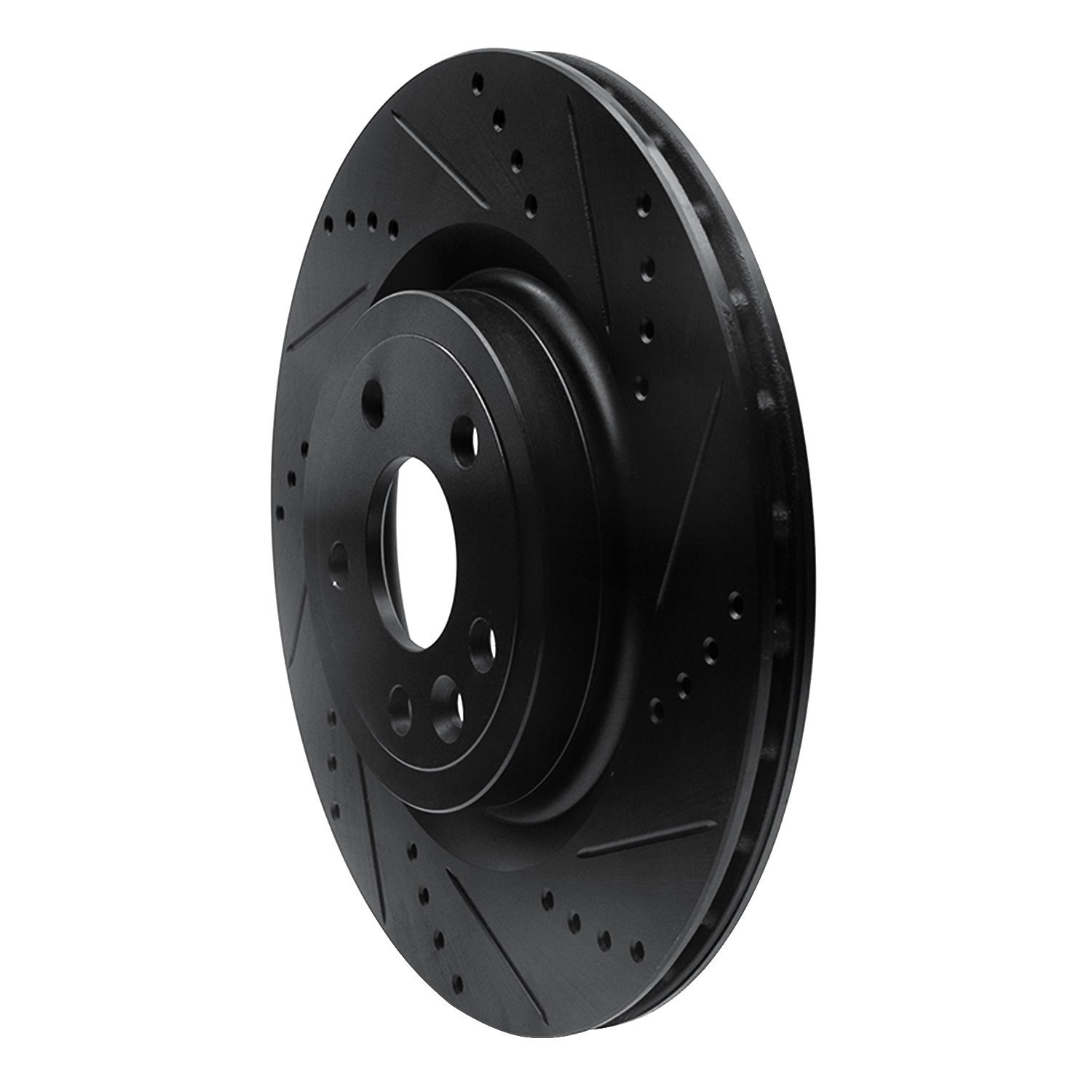 633-20034R Drilled/Slotted Brake Rotor [Black], 2017-2020 Multiple Makes/Models, Position: Rear Right
