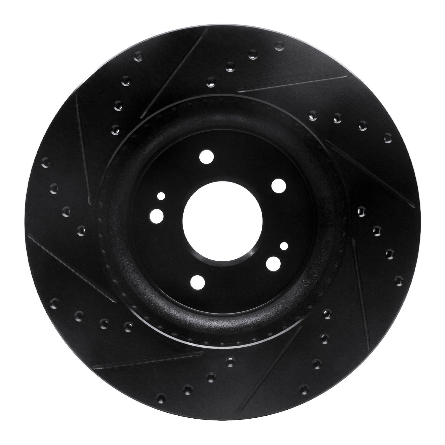 633-21040R Drilled/Slotted Brake Rotor [Black], Fits Select Kia/Hyundai/Genesis, Position: Front Right