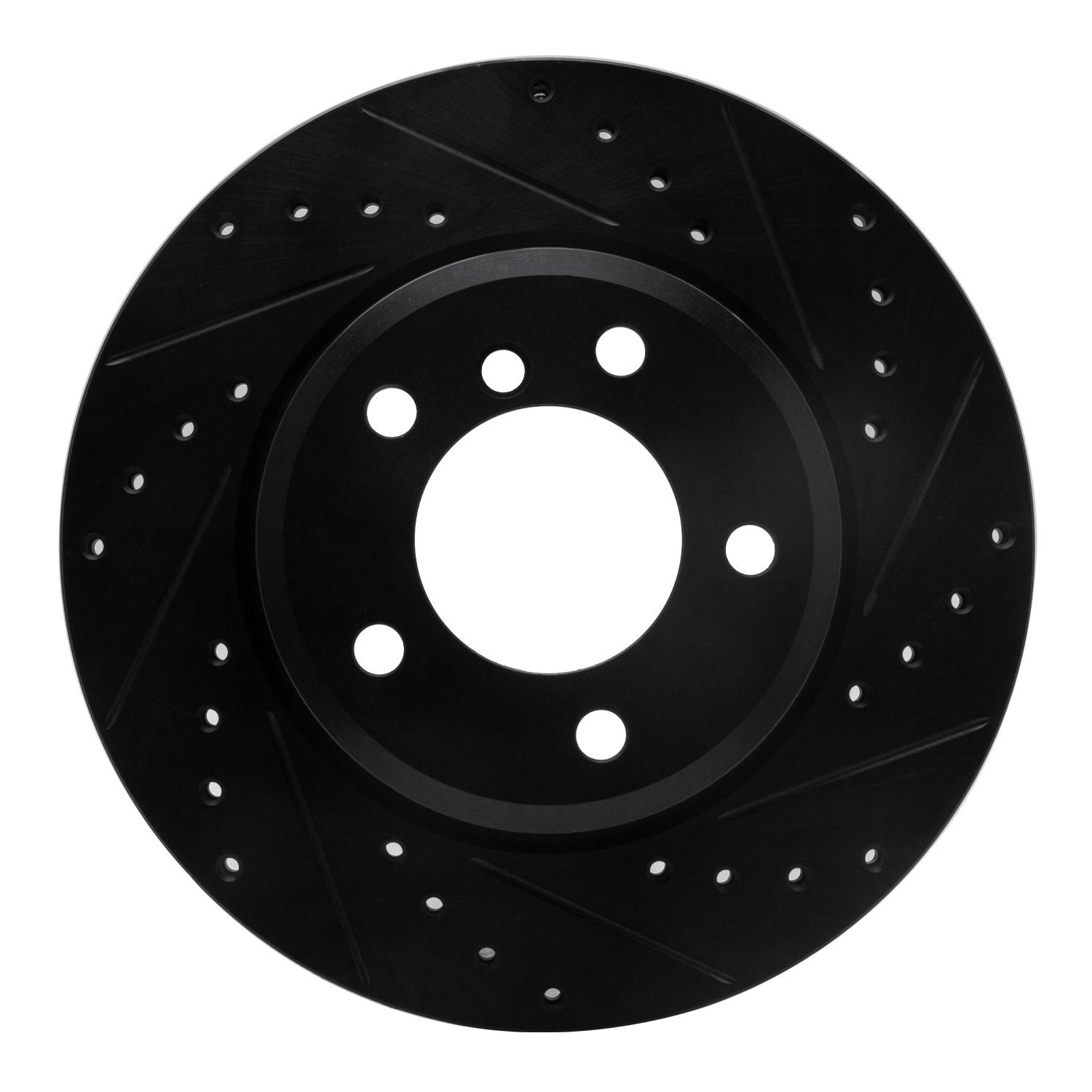 633-31046R Drilled/Slotted Brake Rotor [Black], 1999-2008 BMW, Position: Front Right