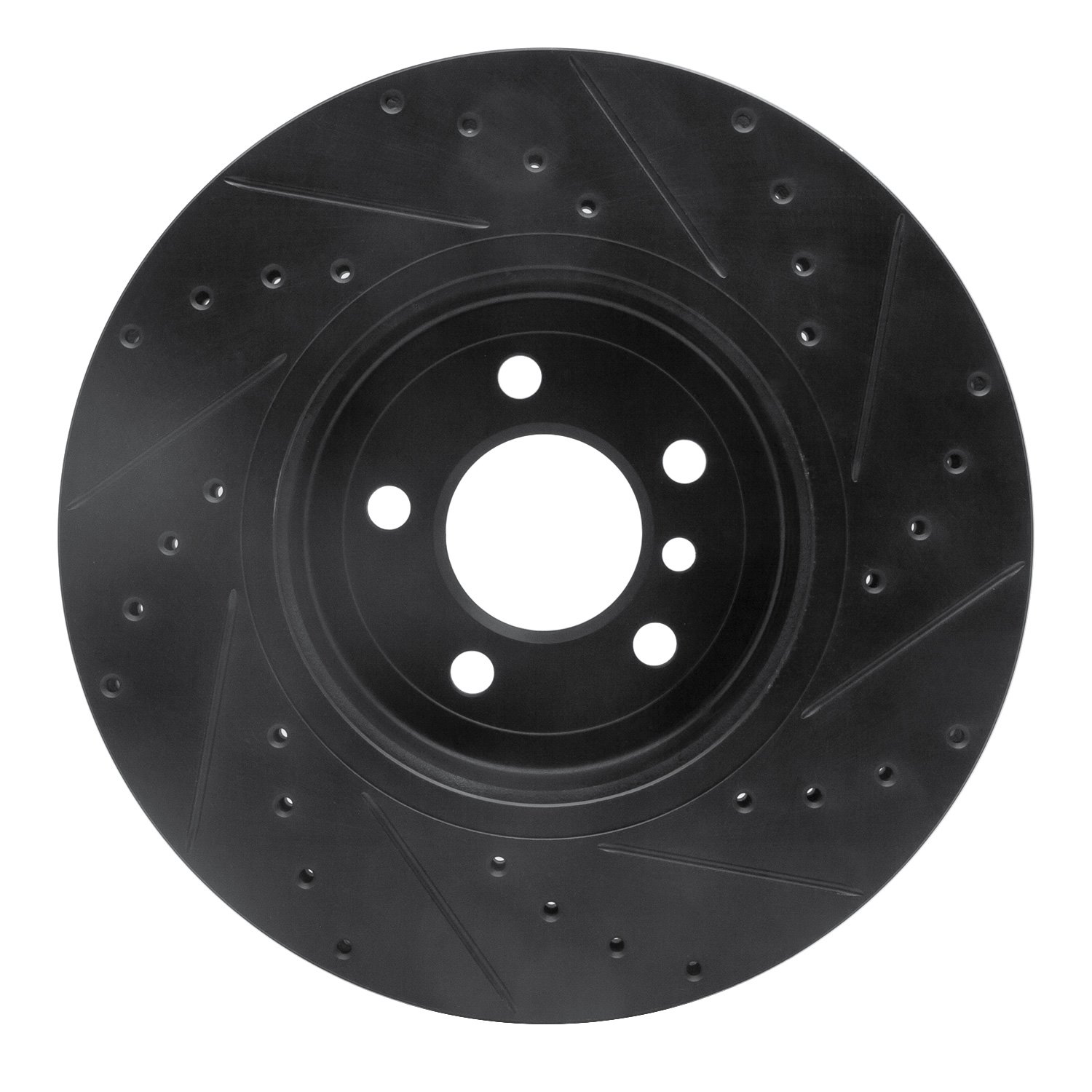 Drilled/Slotted Brake Rotor [Black], 2011-2019 BMW