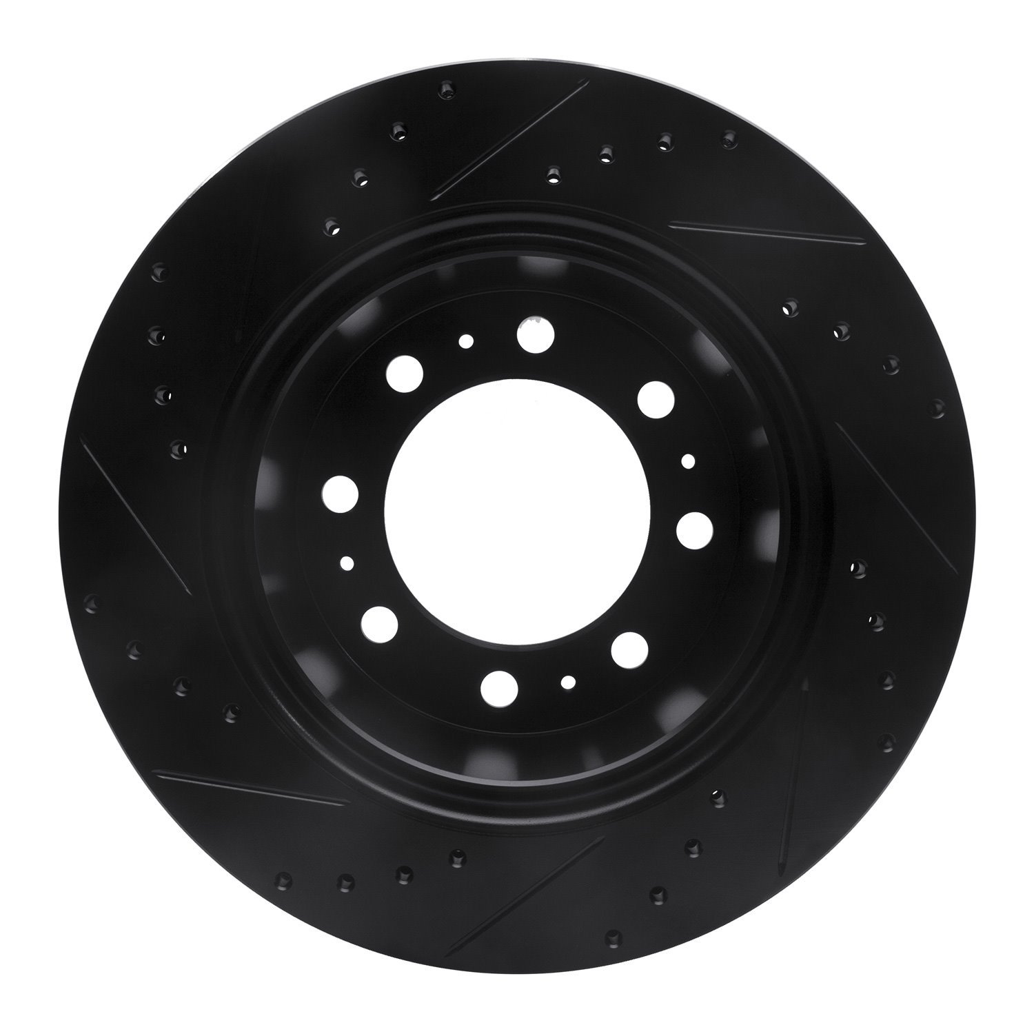 633-40118R Drilled/Slotted Brake Rotor [Black], Fits Select Mopar, Position: Rear Right