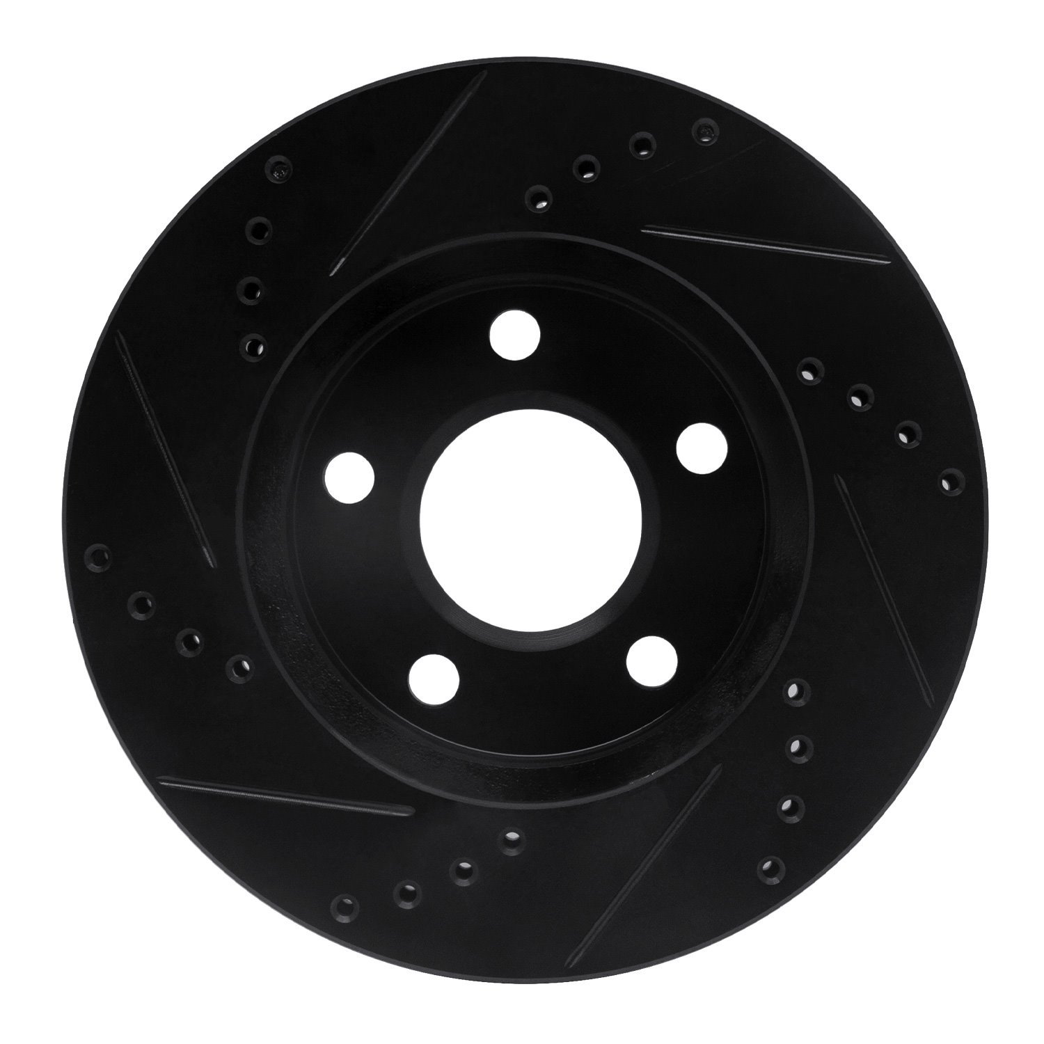 633-52011R Drilled/Slotted Brake Rotor [Black], 1997-2005 GM, Position: Front Right