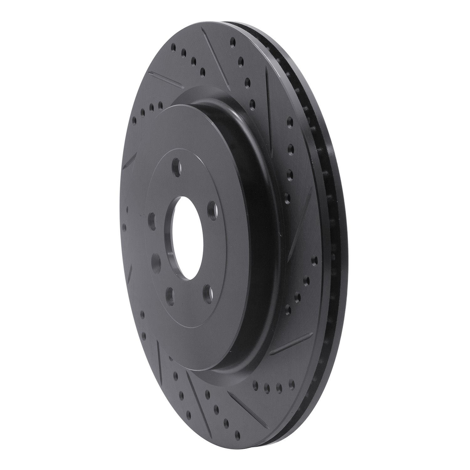 Drilled/Slotted Brake Rotor [Black], 2013-2019