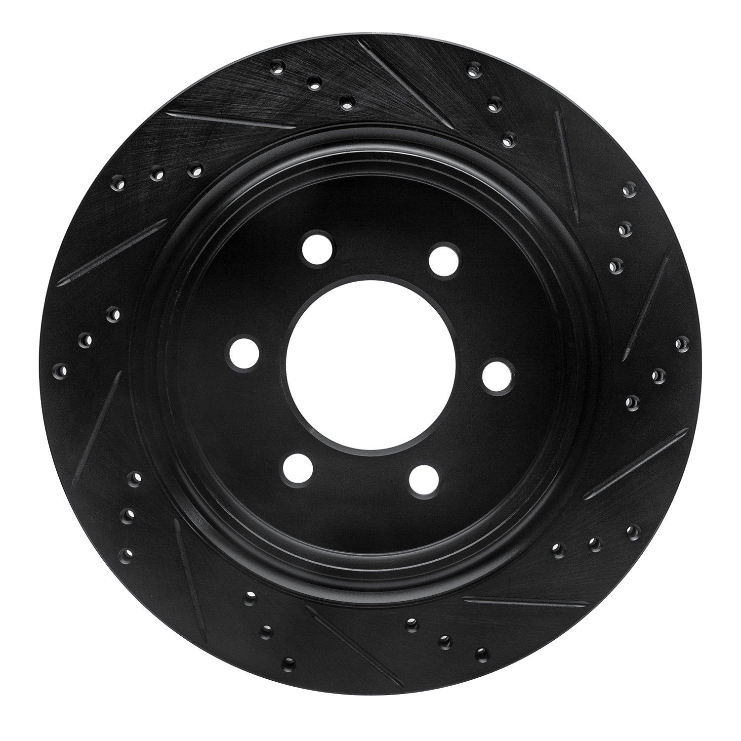 Drilled/Slotted Brake Rotor [Black], 2015-2017