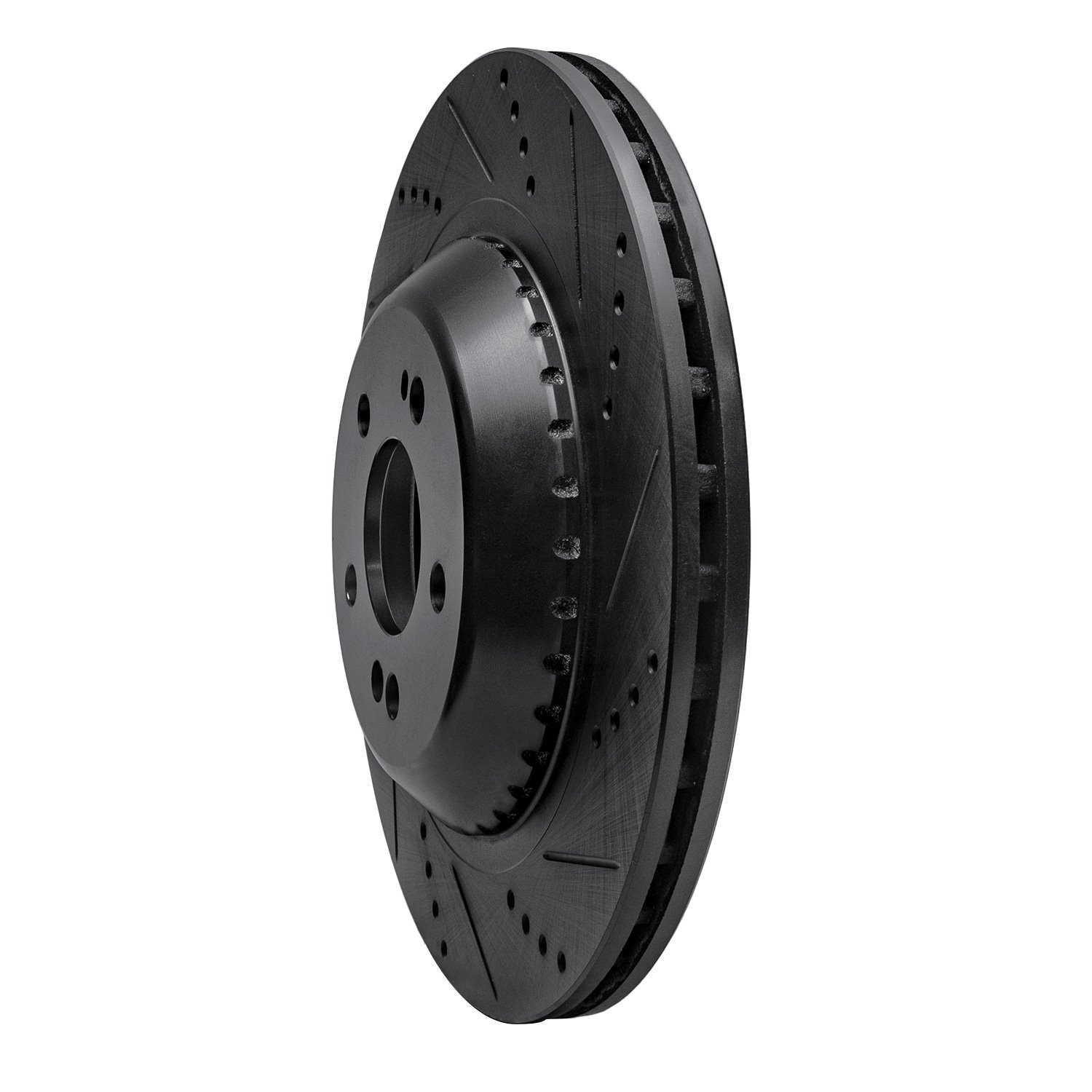 Drilled/Slotted Brake Rotor [Black], 2014-2021 Mercedes-Benz