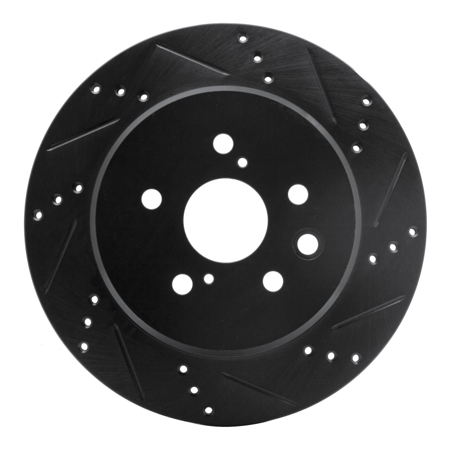 633-75036R Drilled/Slotted Brake Rotor [Black], 2013-2020 Lexus/Toyota/Scion, Position: Rear Right