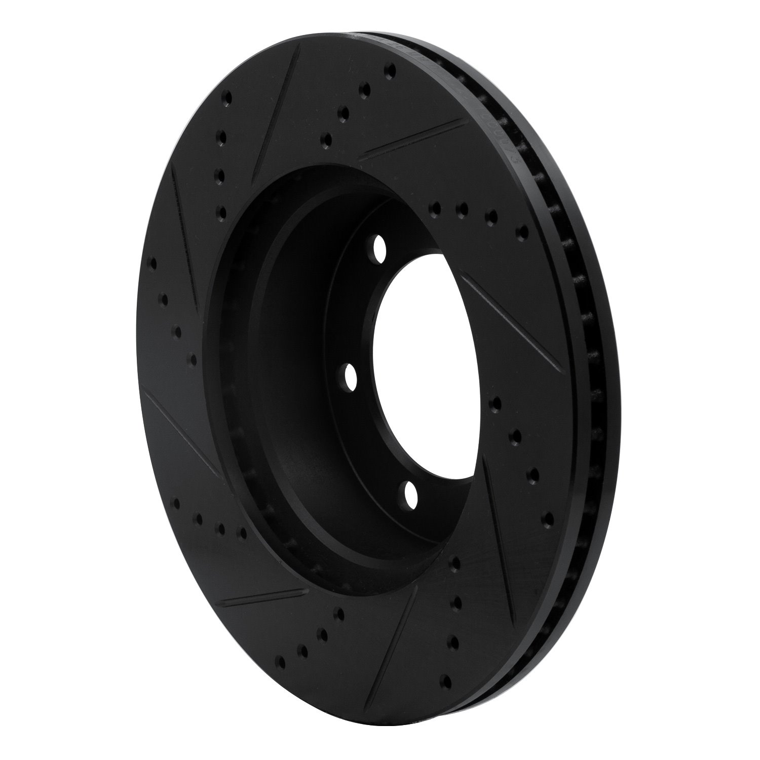 633-76124R Drilled/Slotted Brake Rotor [Black], 2000-2007 Lexus/Toyota/Scion, Position: Front Right