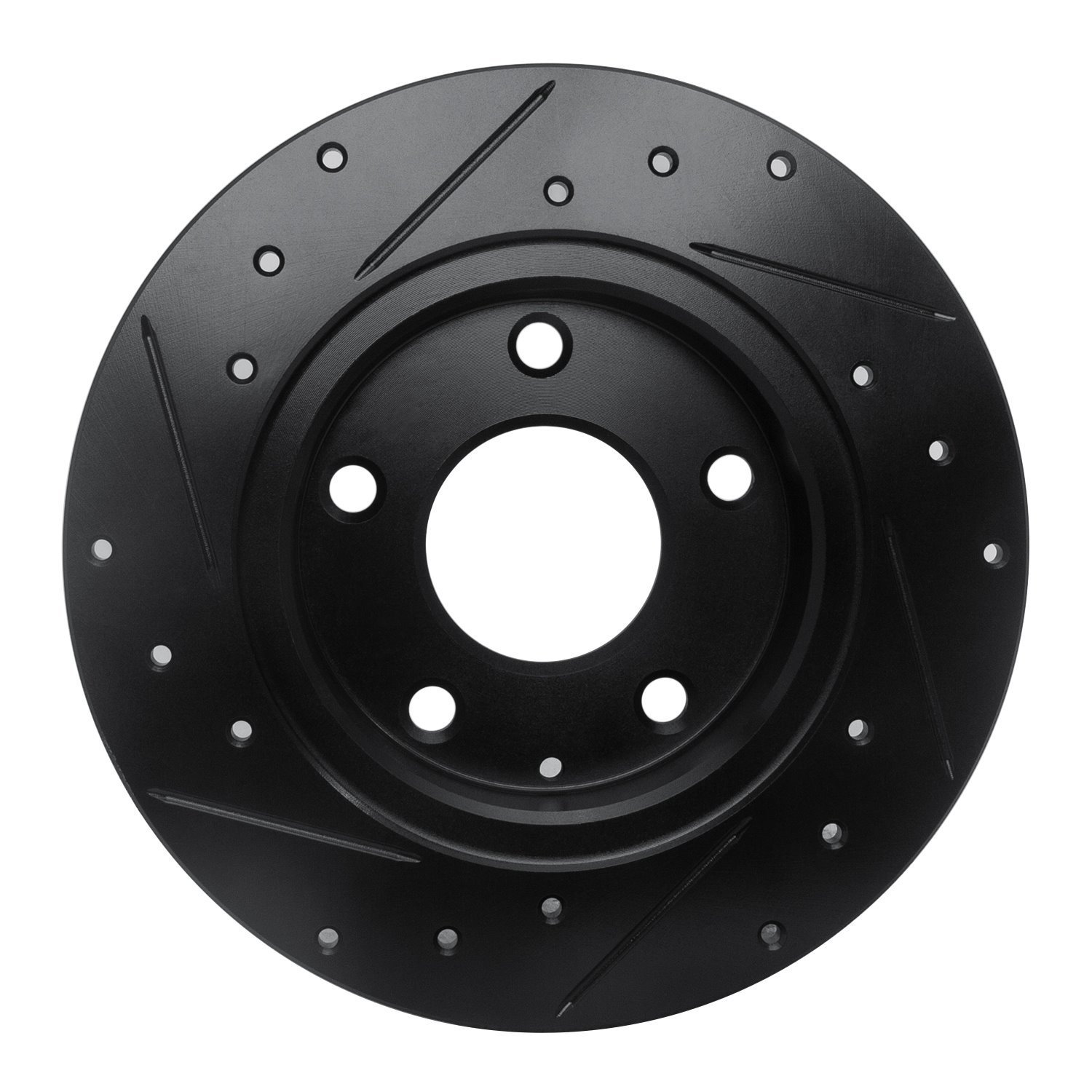 Drilled/Slotted Brake Rotor [Black], 2014-2016