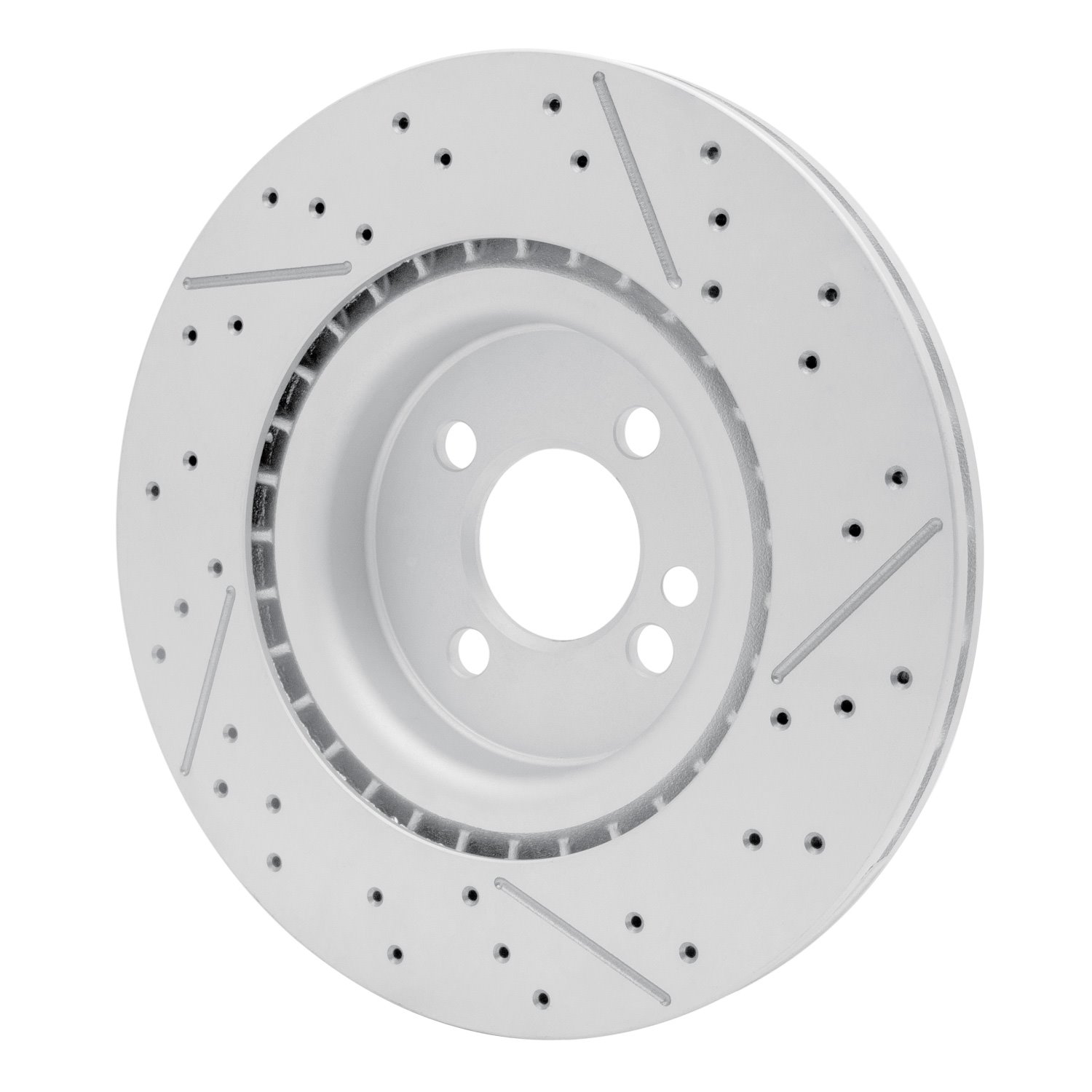 634-32008 GEOSPEC Drilled/Slotted Rotor [Coated], 2009-2014 Mini, Position: Front