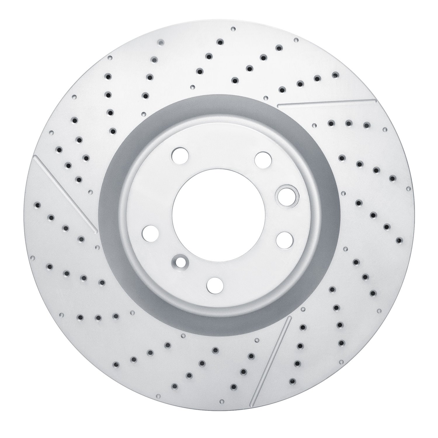 634-63147 GEOSPEC Drilled/Slotted Rotor [Coated], 2013-2018 Mercedes-Benz, Position: Front