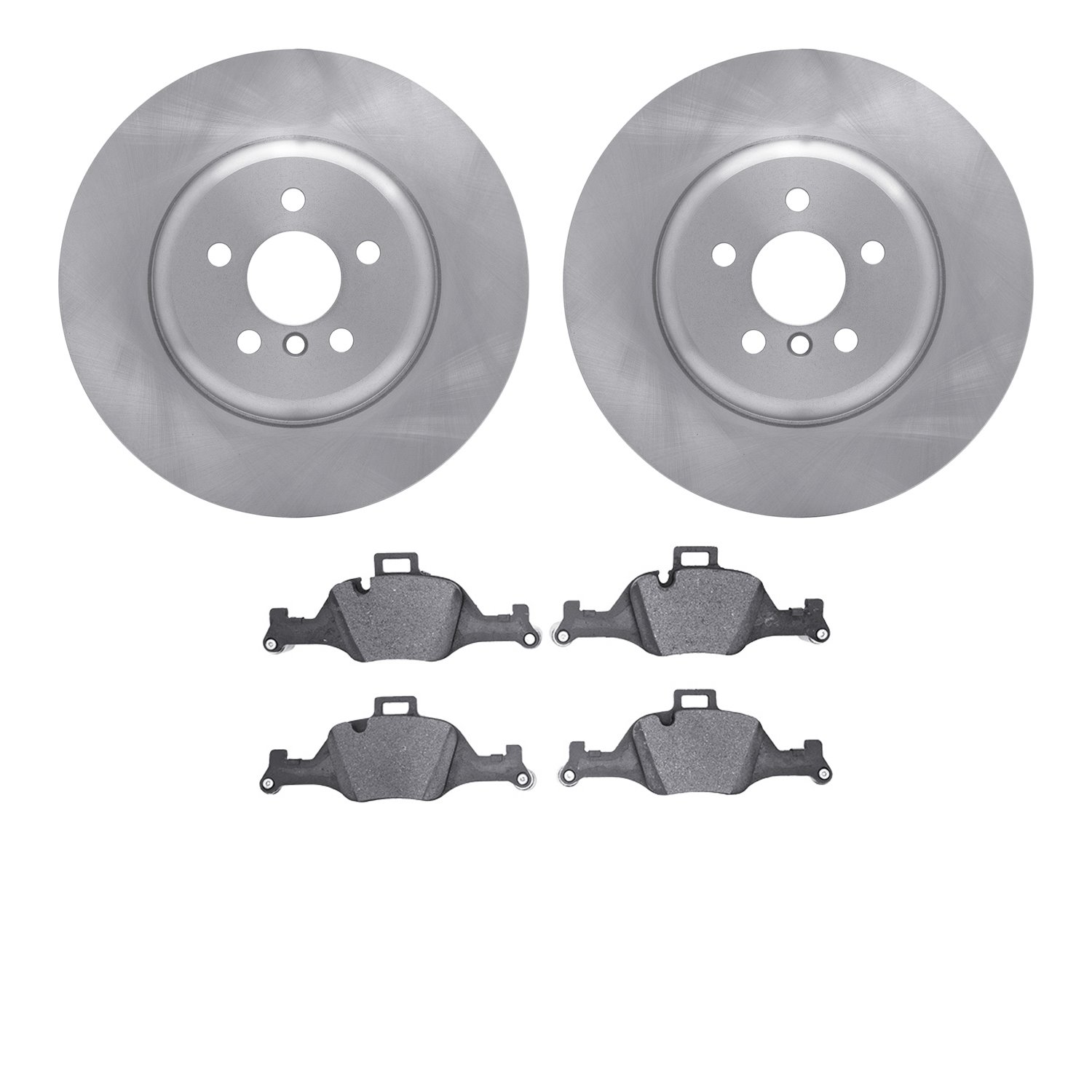 6502-31754 Brake Rotors w/5000 Advanced Brake Pads Kit, Fits Select BMW, Position: Front